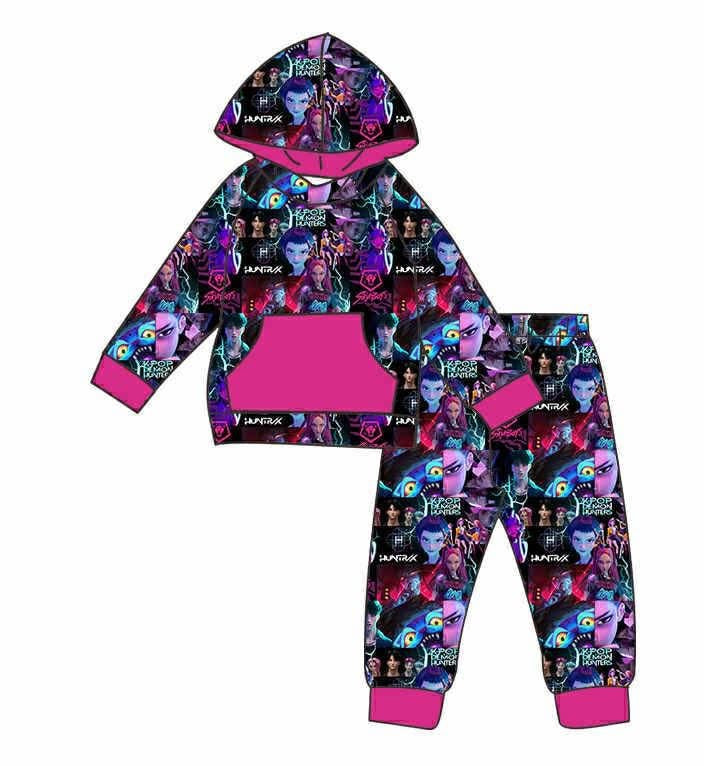 LL Christmas customs-2025-KPOP with pink hoodie and pockets