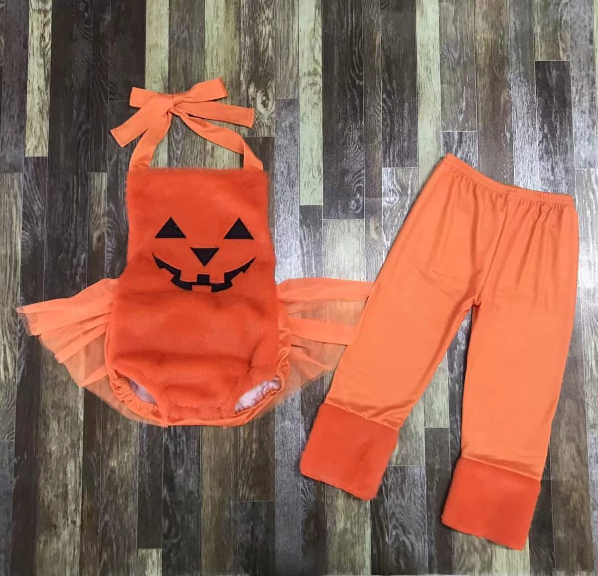 September-preorder-2025-pumpkin tutu with pants