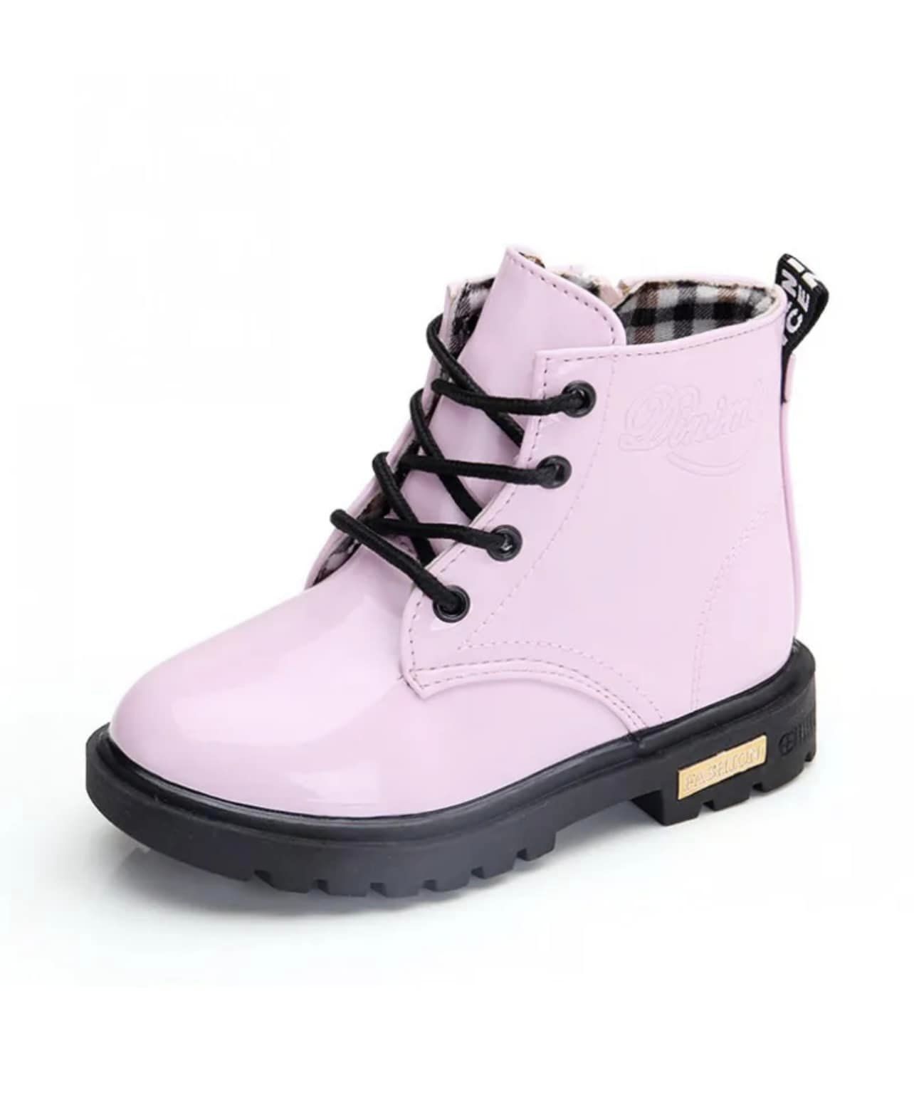 Light Pink Combat Boot
