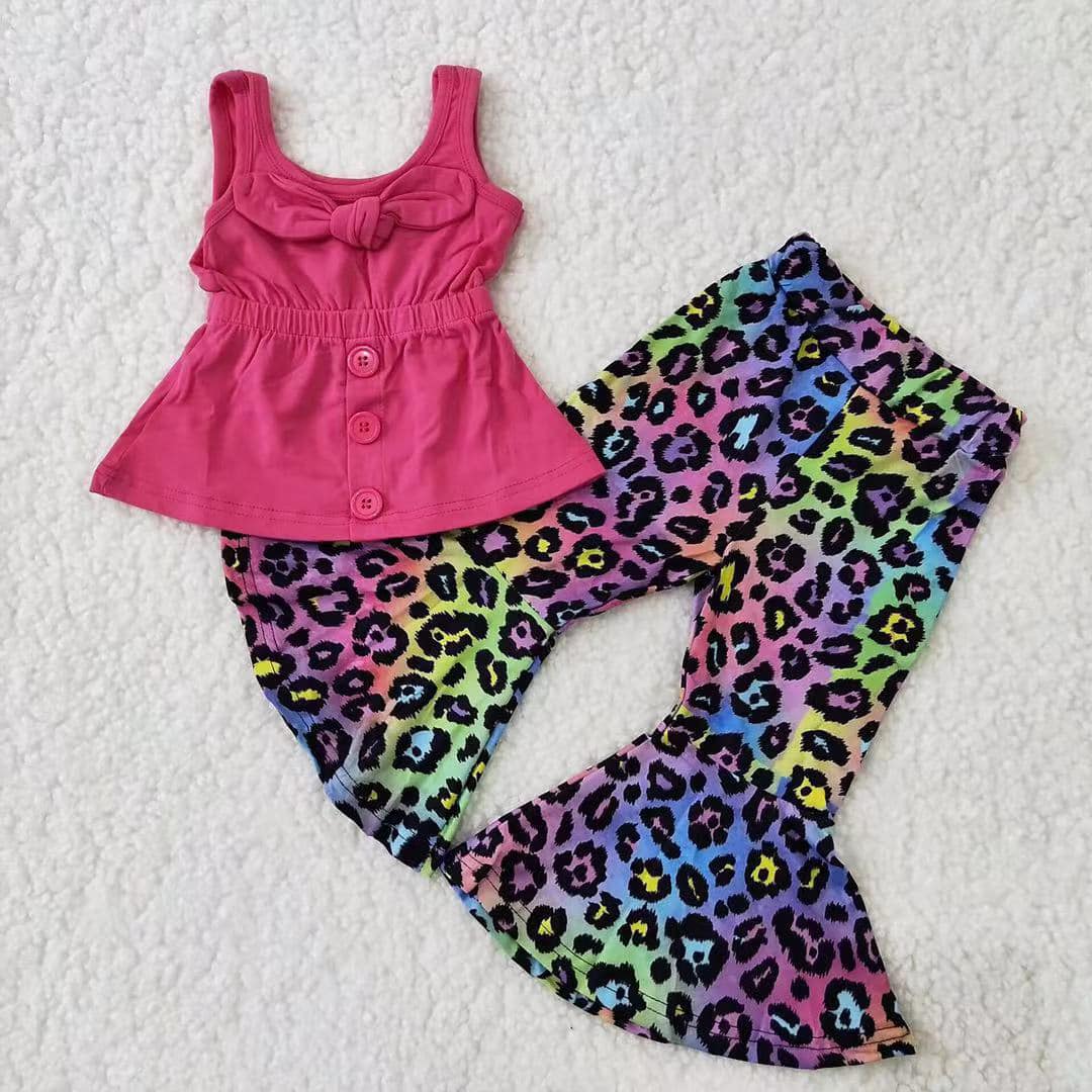 Pink Rainbow Leopard Bells