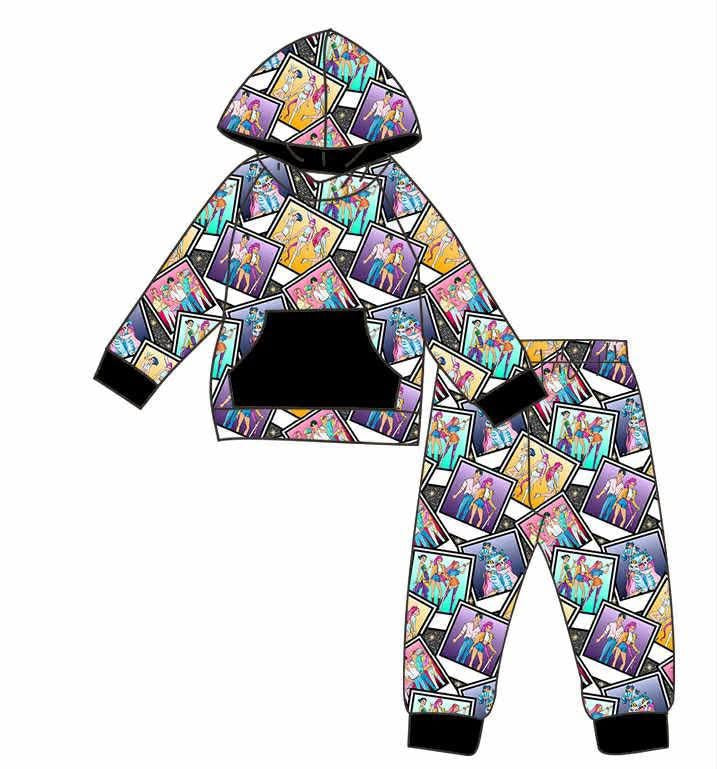 LL Christmas customs-2025-KPOP Polaroid hoodie set