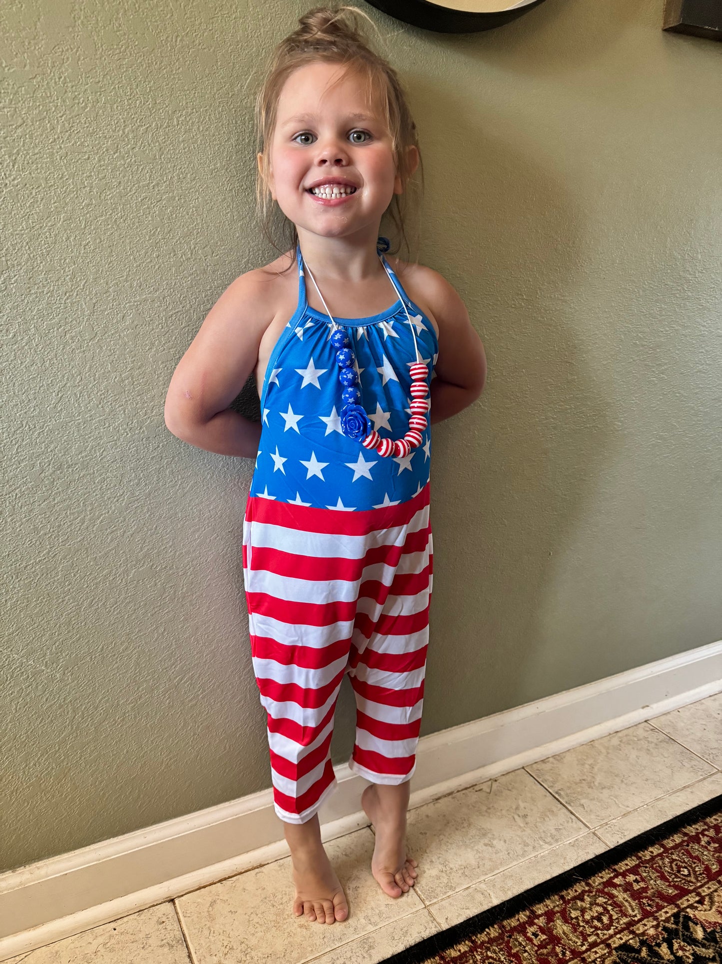 Wall Sale-4th flag romper romper
