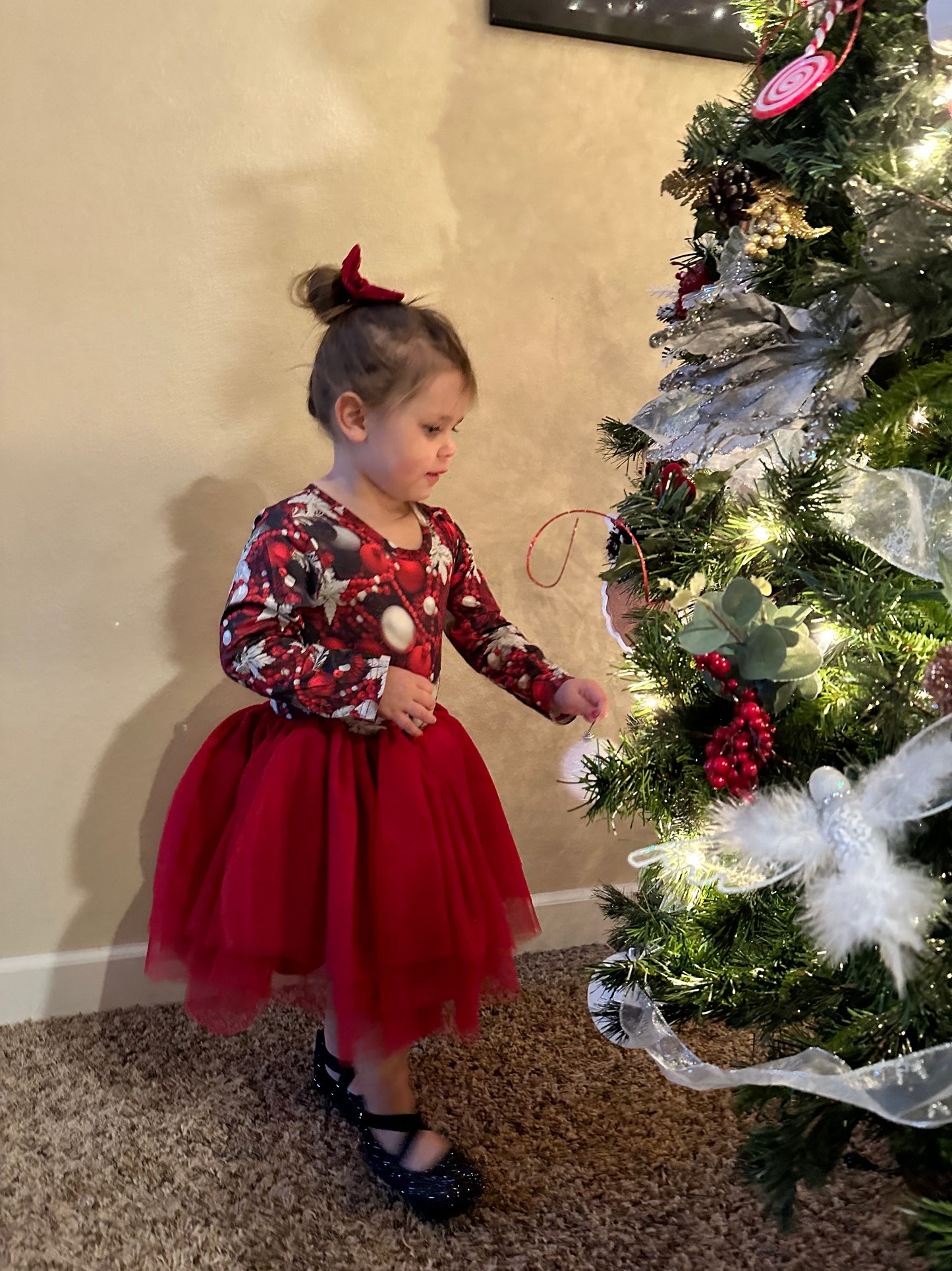 LL custom- Christmas Ornament tulle dress Christmas
