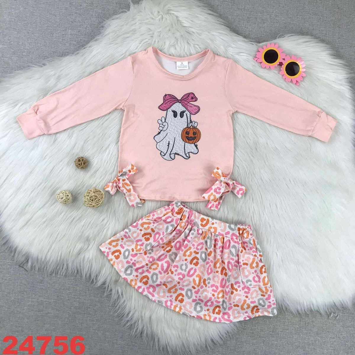 September-preorder-2025-End -Ghost skirt set pink