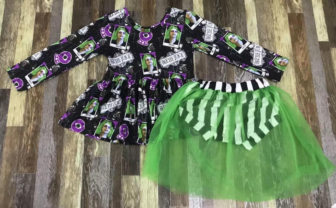 Beetle Juice Dress with Bummies