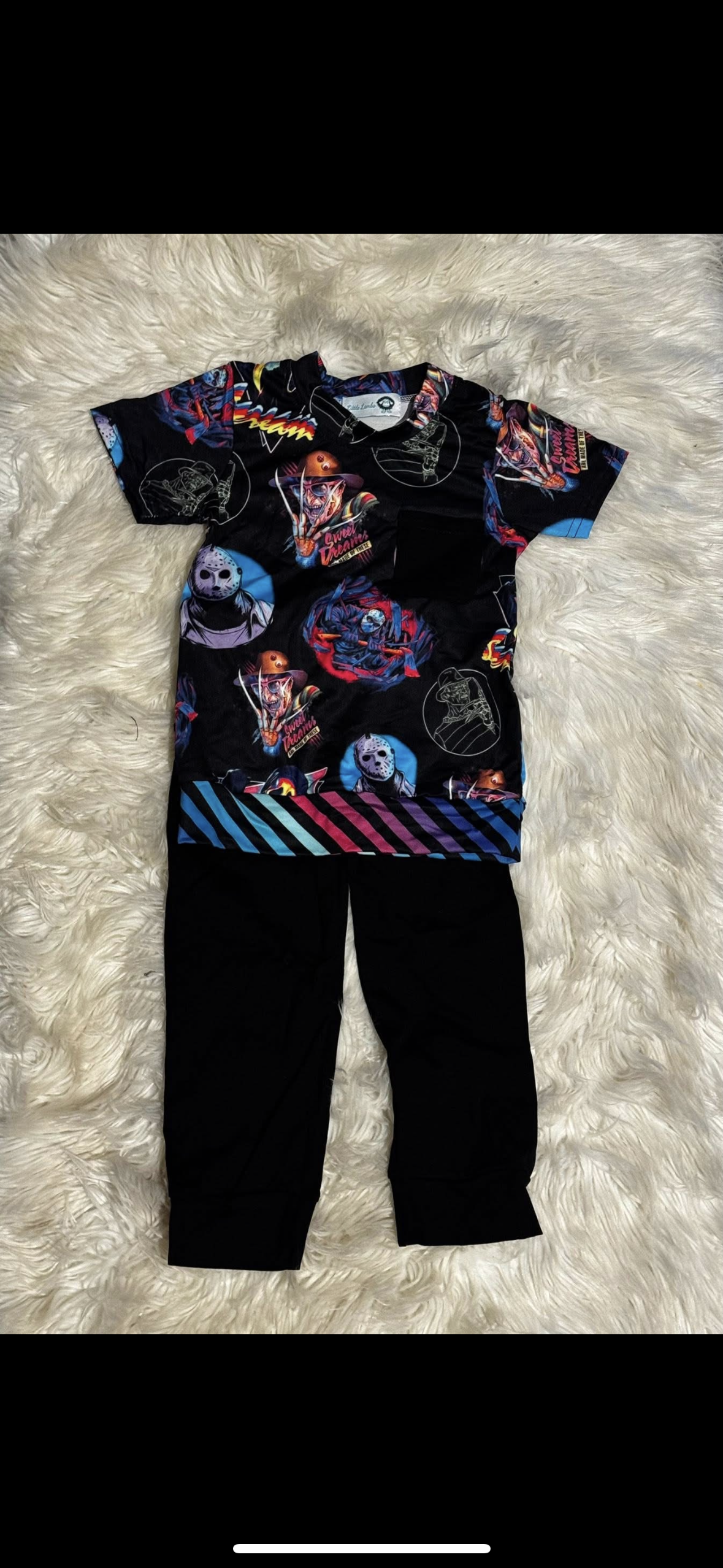 Halloweenlive2025-horror guys neon pant set