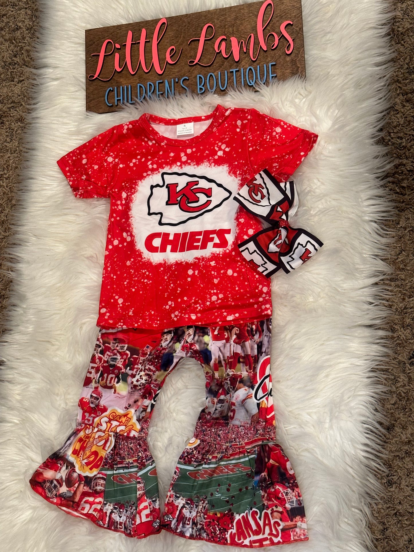Custom Boutique- chiefs mashup bell outfit