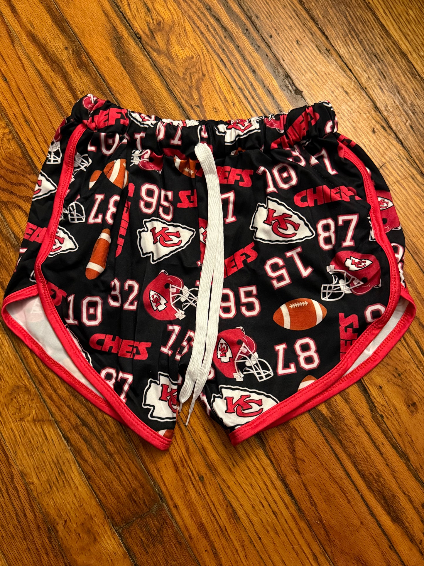 LL custom Chiefs shorts Black- Mom