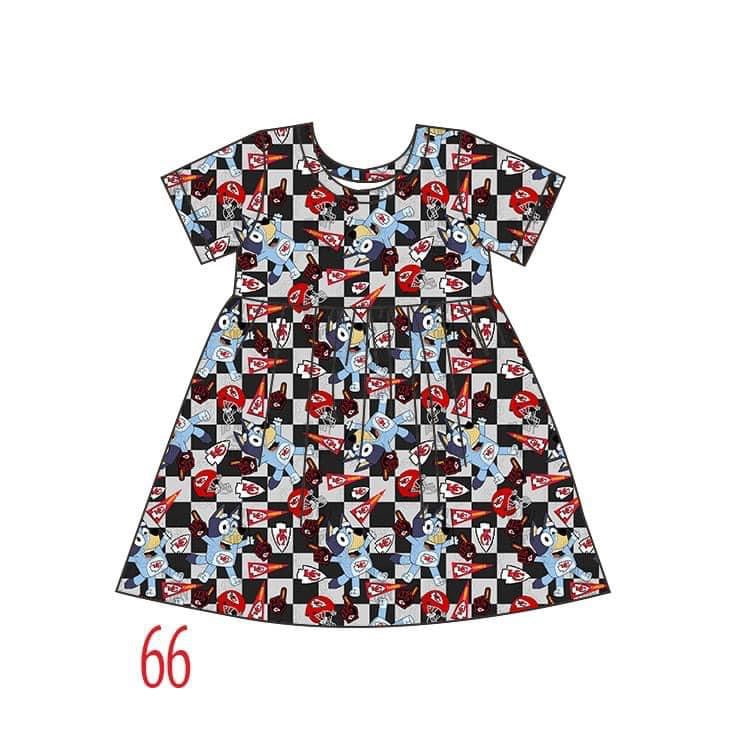 Chiefs Bluey dress