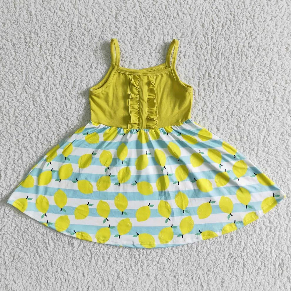 Girls lemon dress Britt