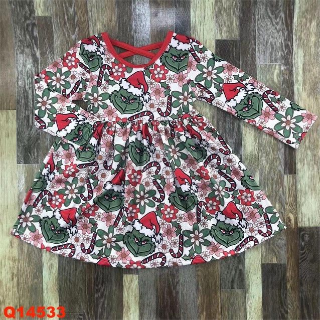 Green Man Candy Cane Dress