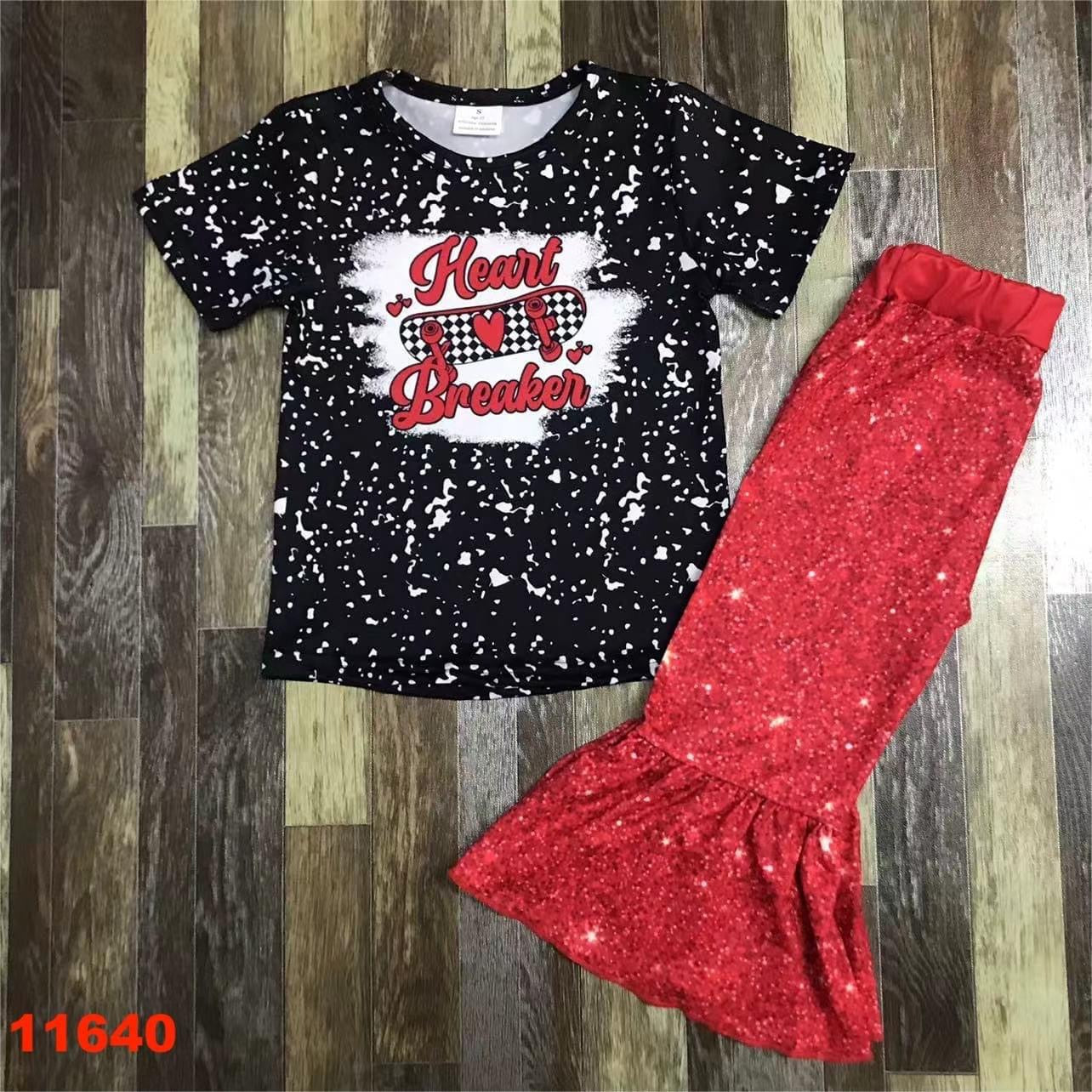 Heart breaker sequin bells
