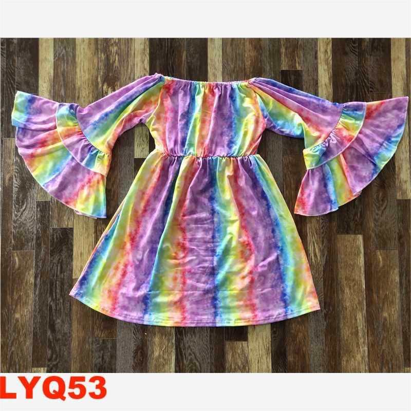 Rainbow Bell Sleeve Dress