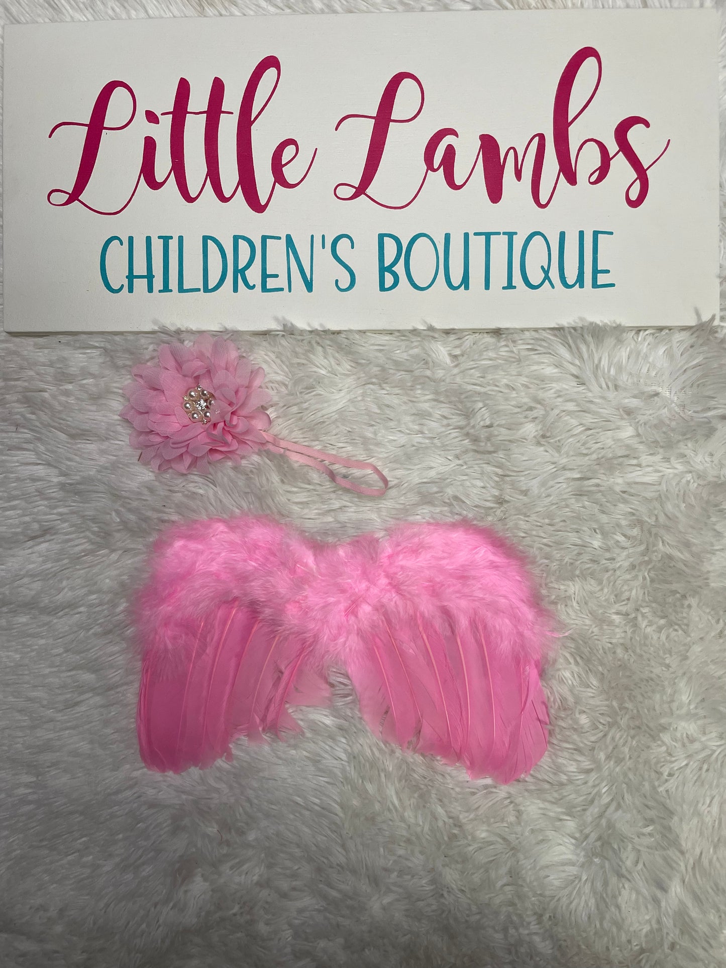 Newborn Photo Props Pink wings