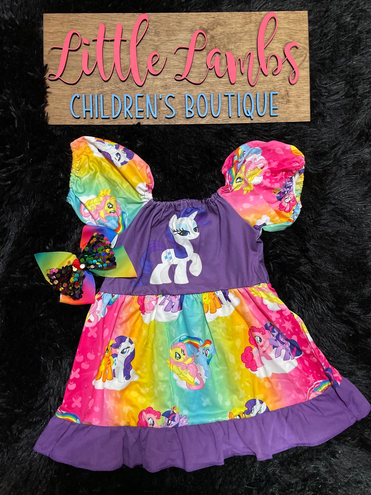 My little pony puffed arm dress
