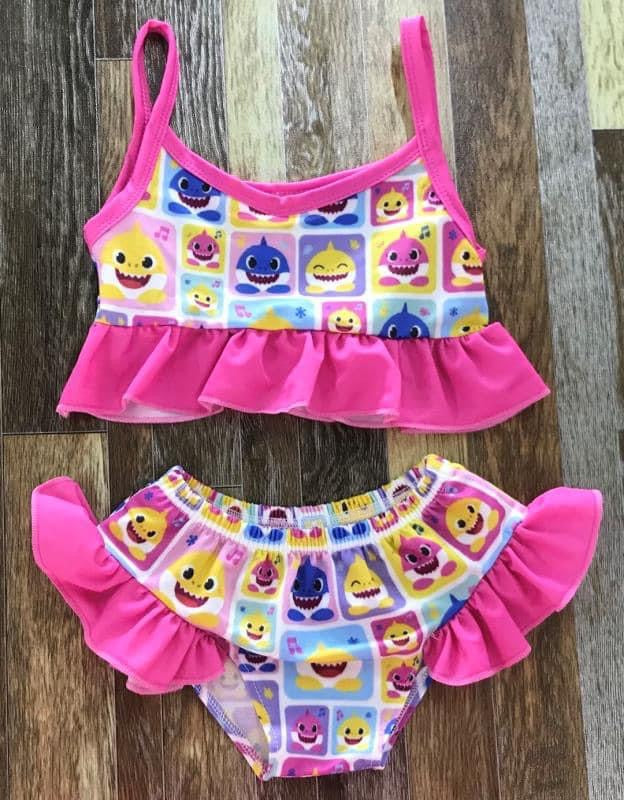 Girls baby shark swimsuit
