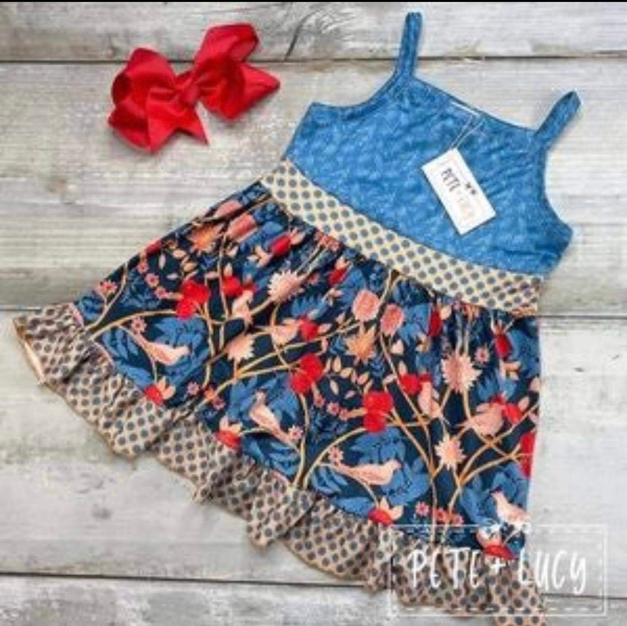 Pete and Lucy-Berries And Birds Dress