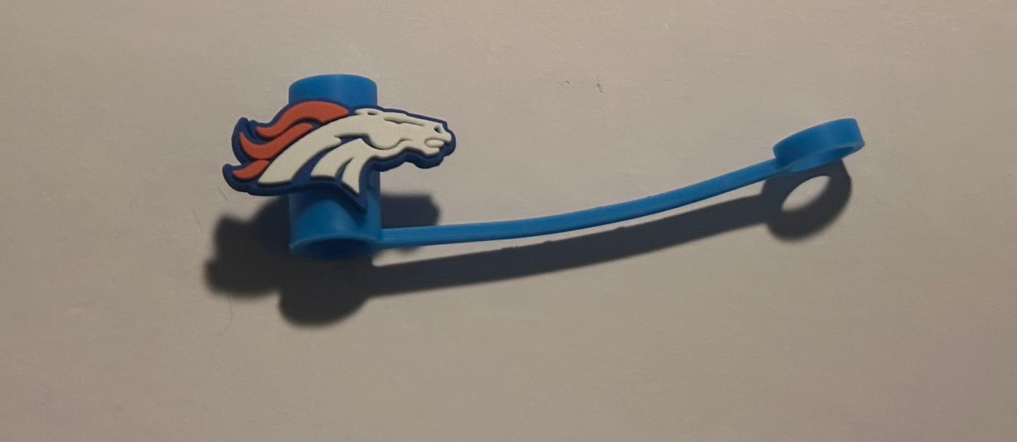 Silicone straw cover- NFL Silicone straw cover