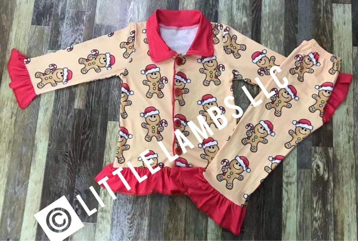 Gingerbread girls pajama