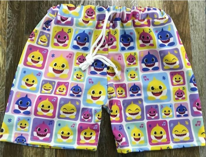Boys shark swim trunks