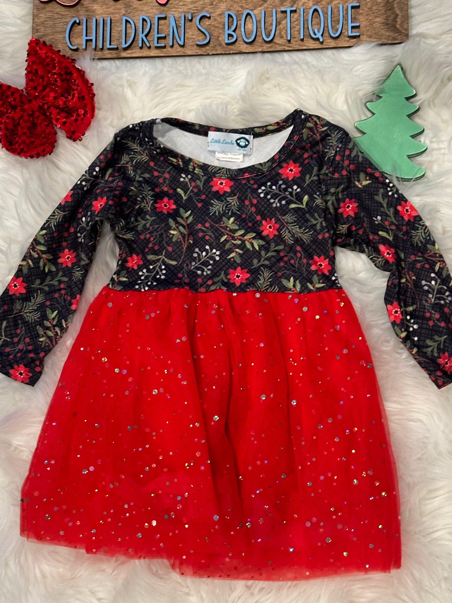 Christmas dress - poinsettia