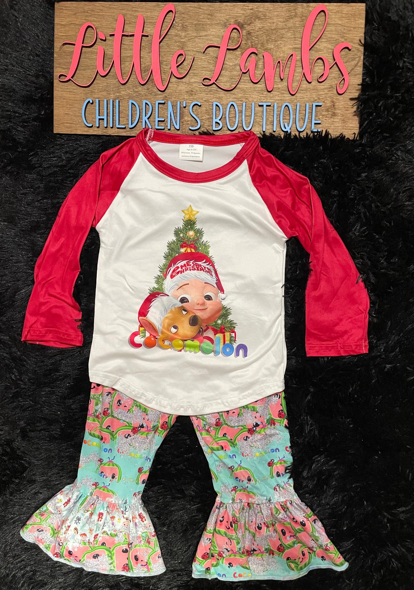Cocomelo girls Christmas outfit