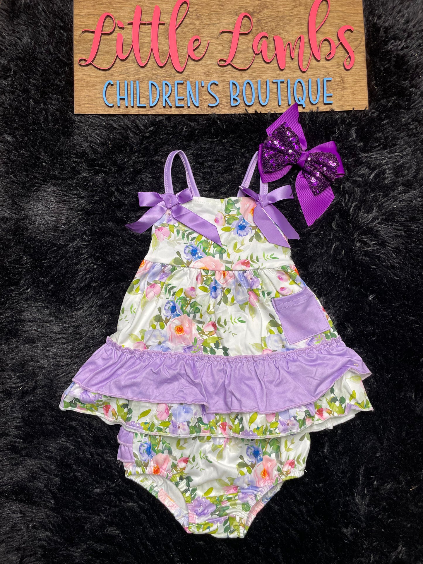 Purple Floral Dress