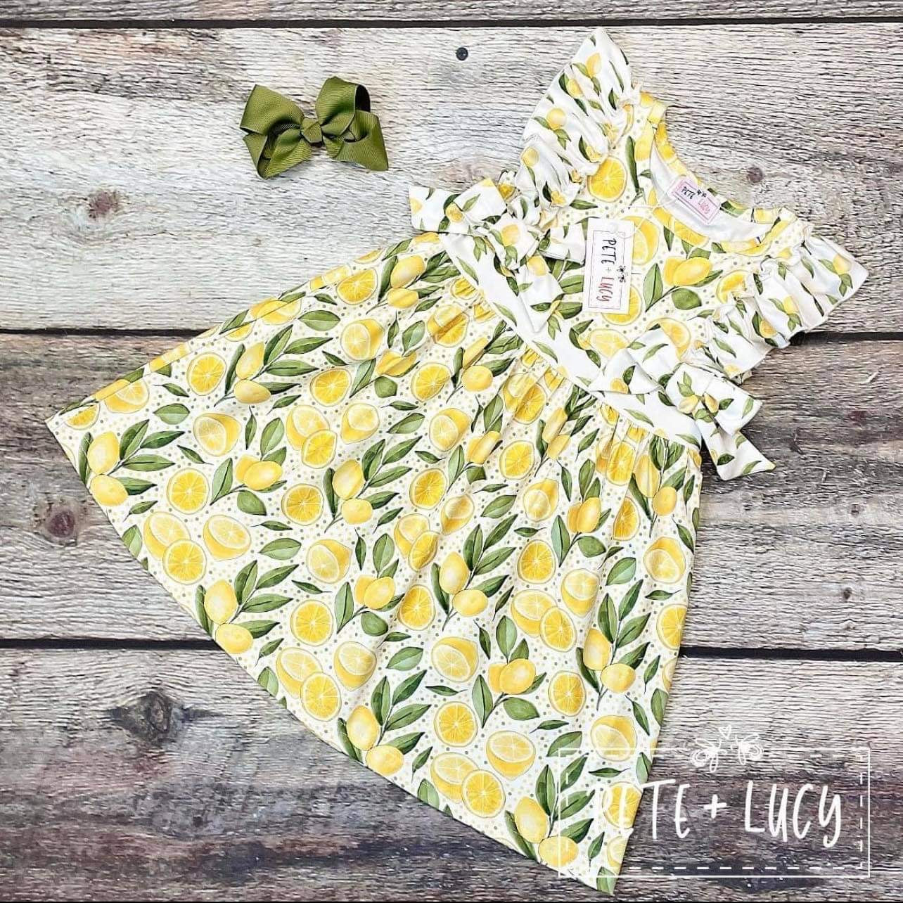 Pete and Lucy- Mellow Lemon Dress