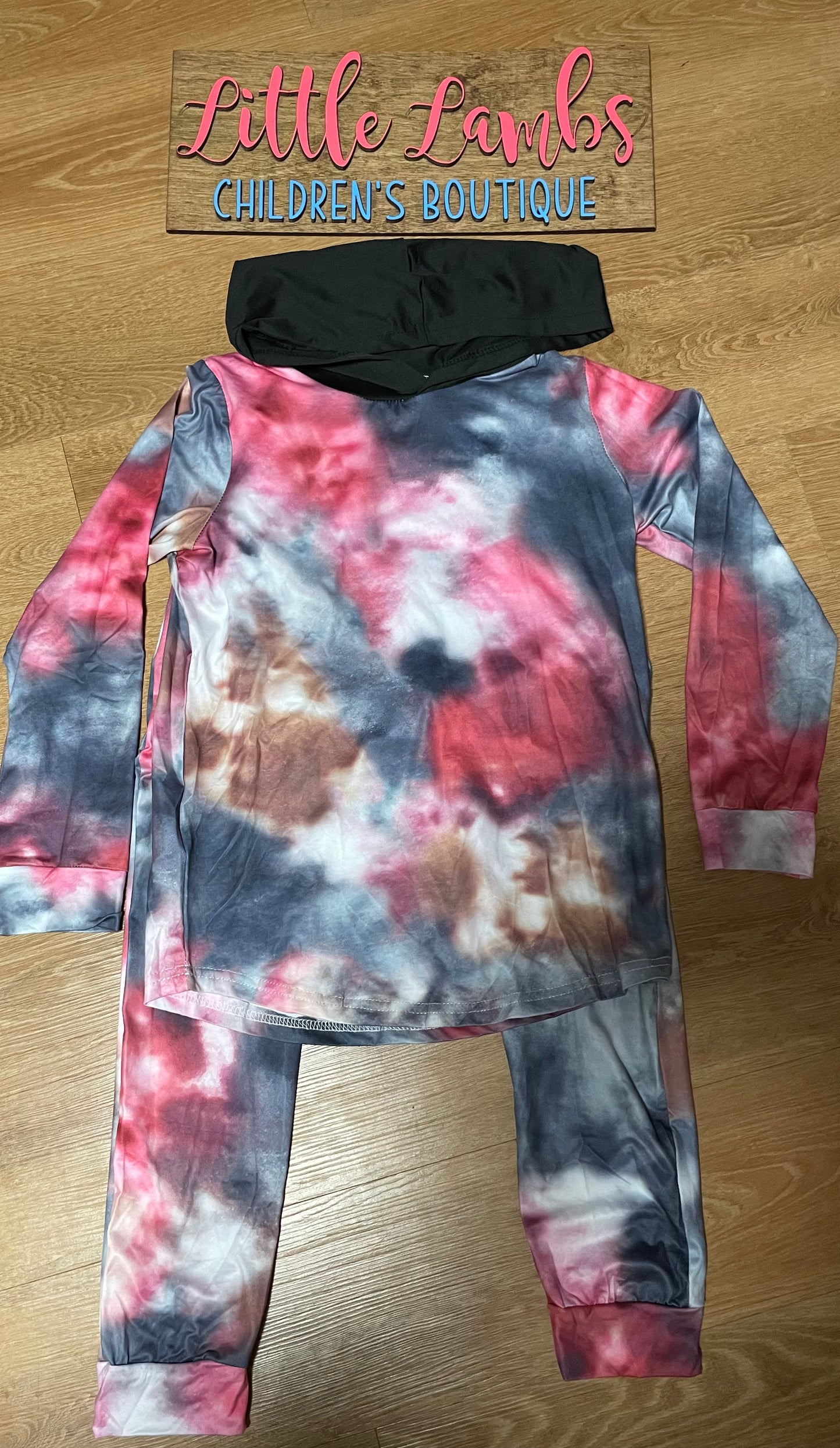 Red Tie-Dye hoodie outfit Boy’s