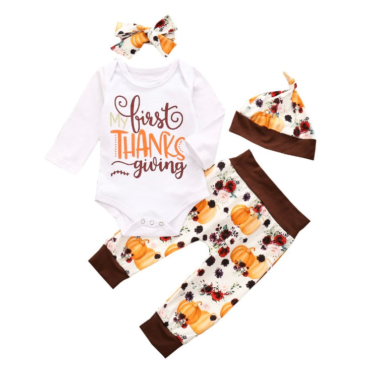 First Thanksgiving with Hat or Bow