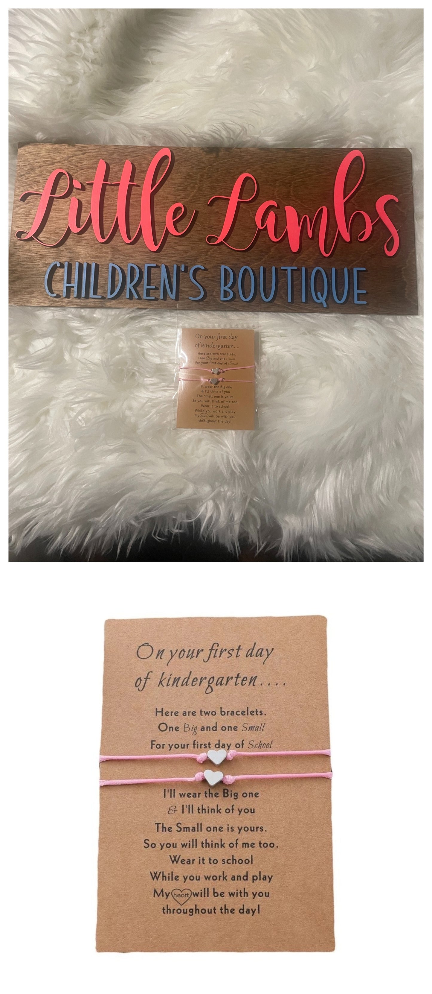 Kindergarten bracelet pink