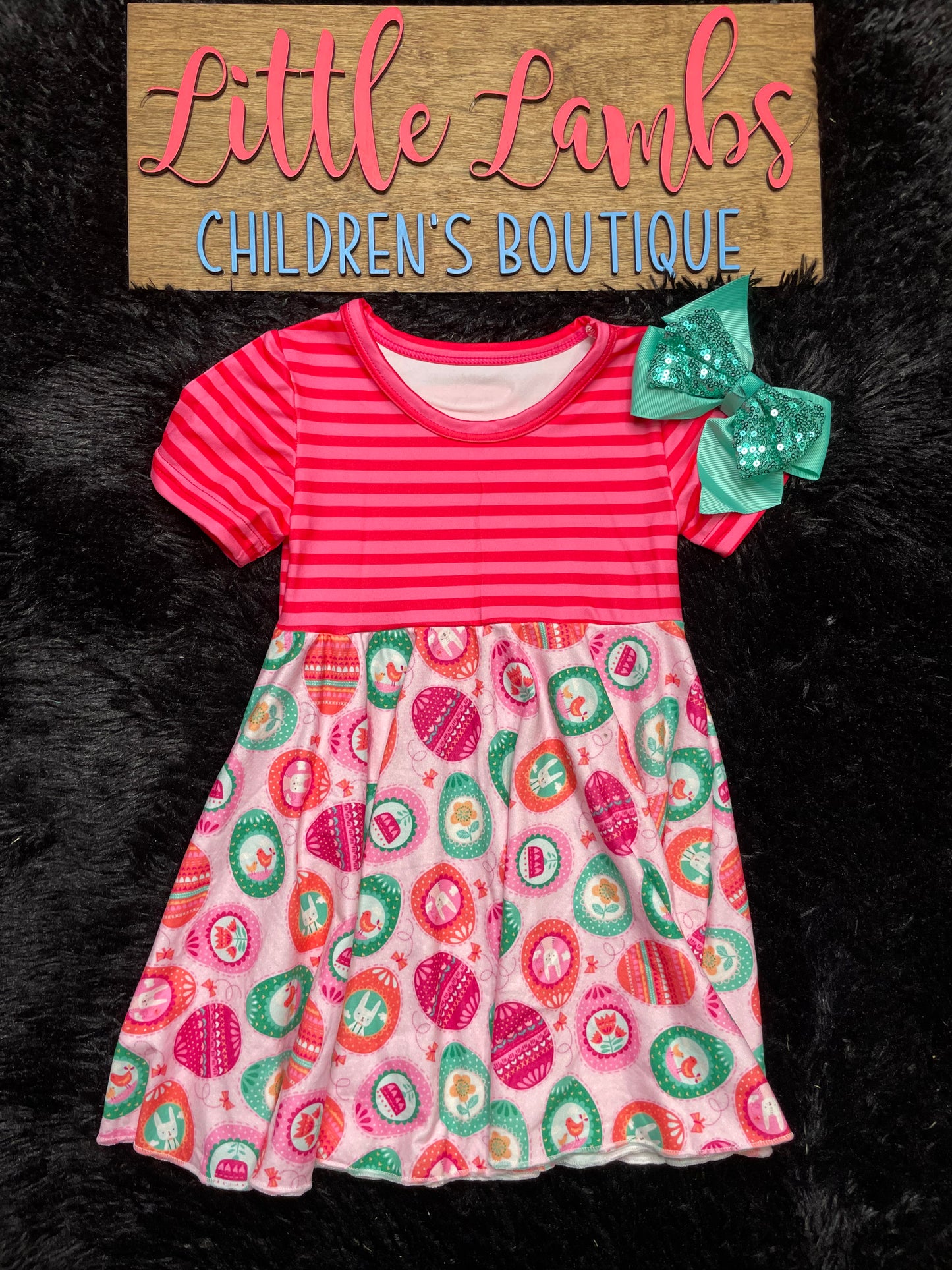 Pink and Red Easter Egg Dress