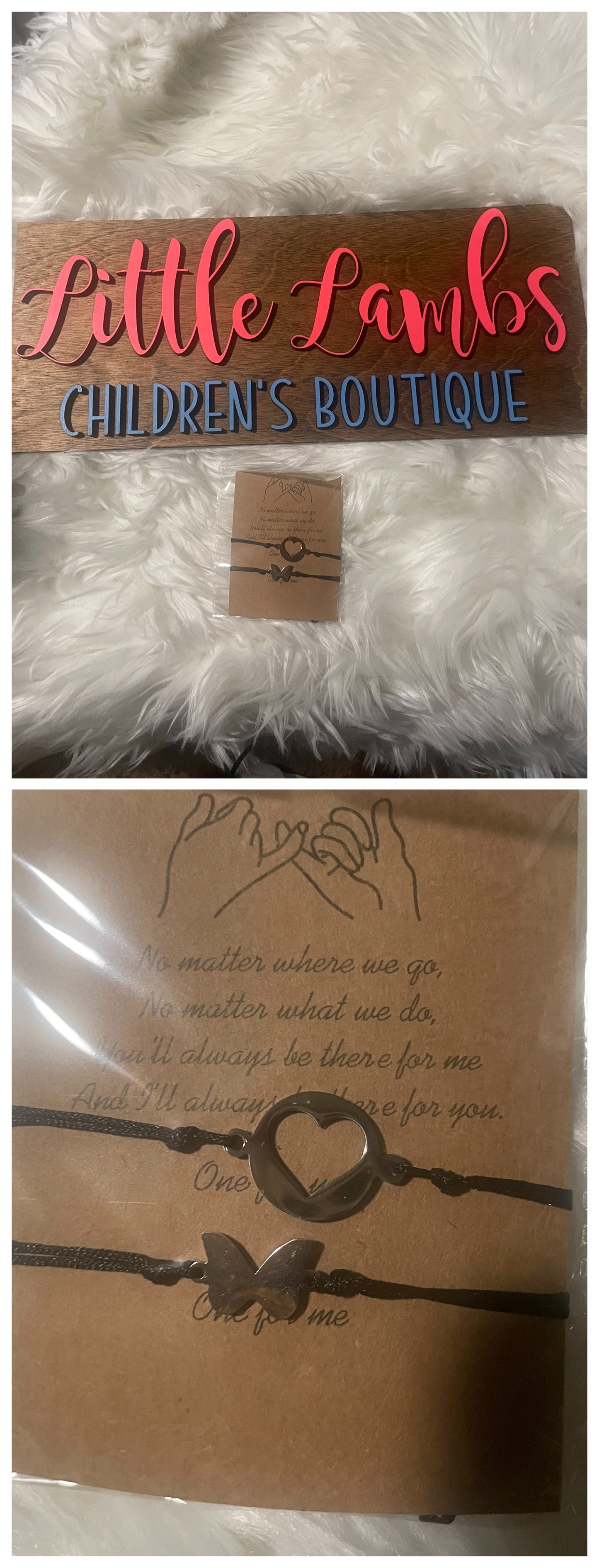 No matter where we go heart bracelet