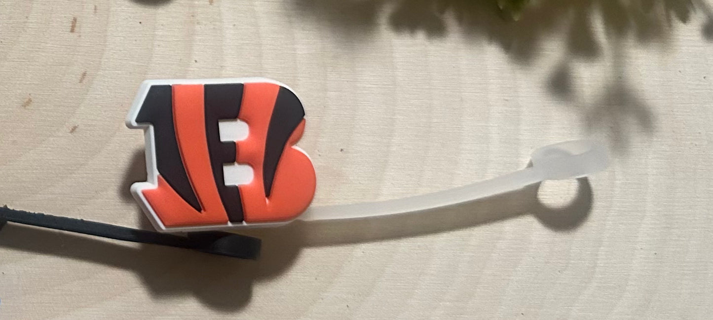 Silicone straw cover- NFL Silicone straw cover