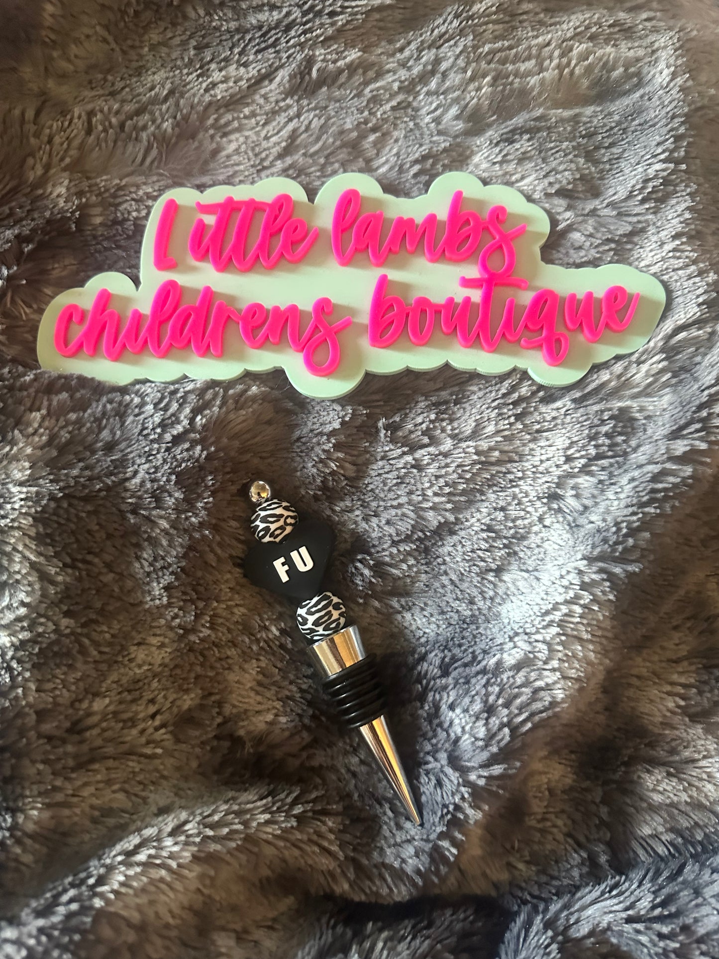 Beaded wine stopper - FU