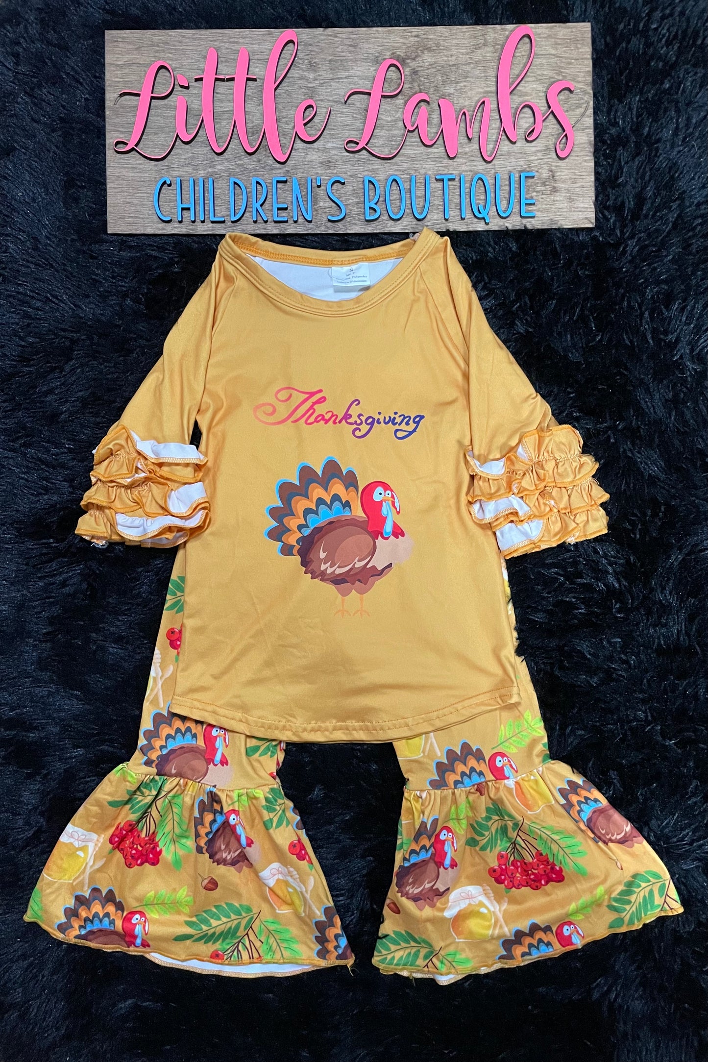 Thanksgiving Turkey outfit girls