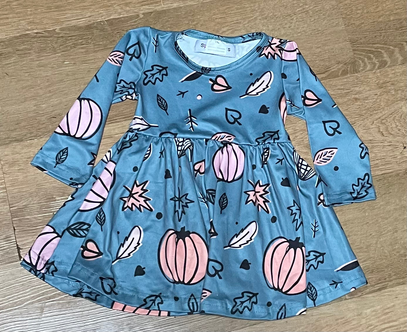Pink Pumpkin Fall Dress