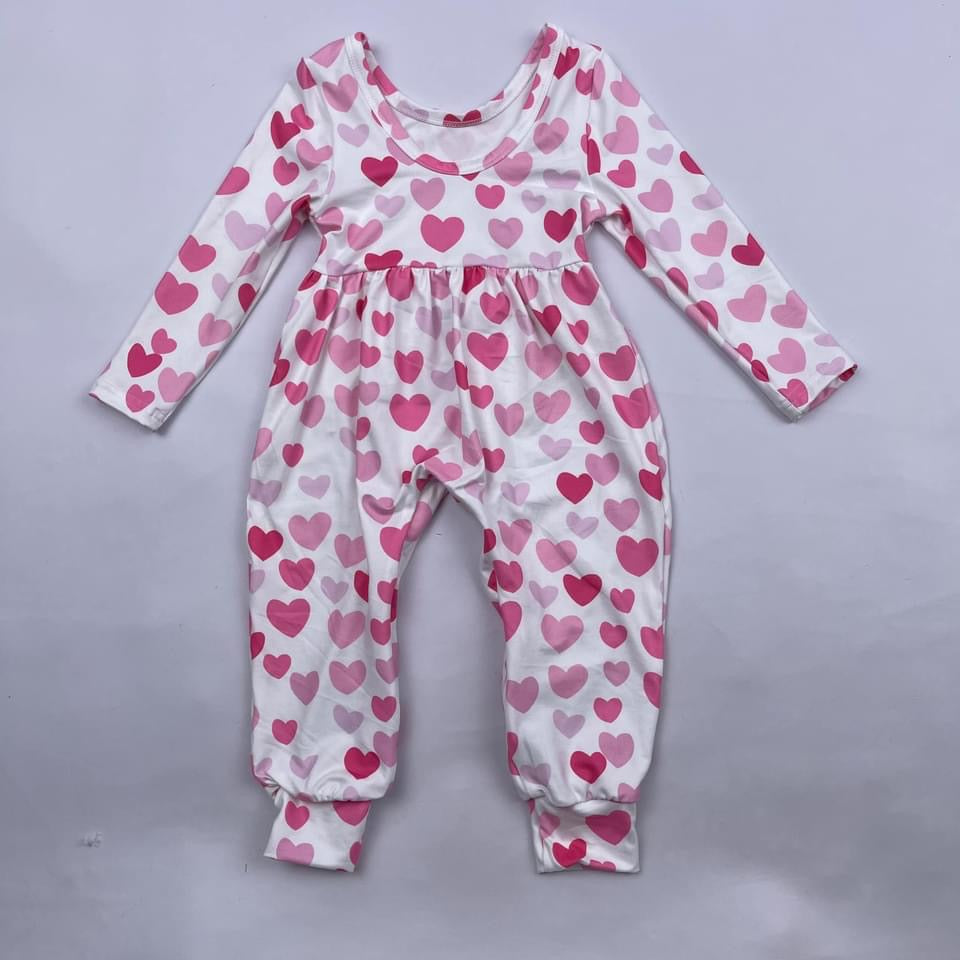 Multi color Heart Romper