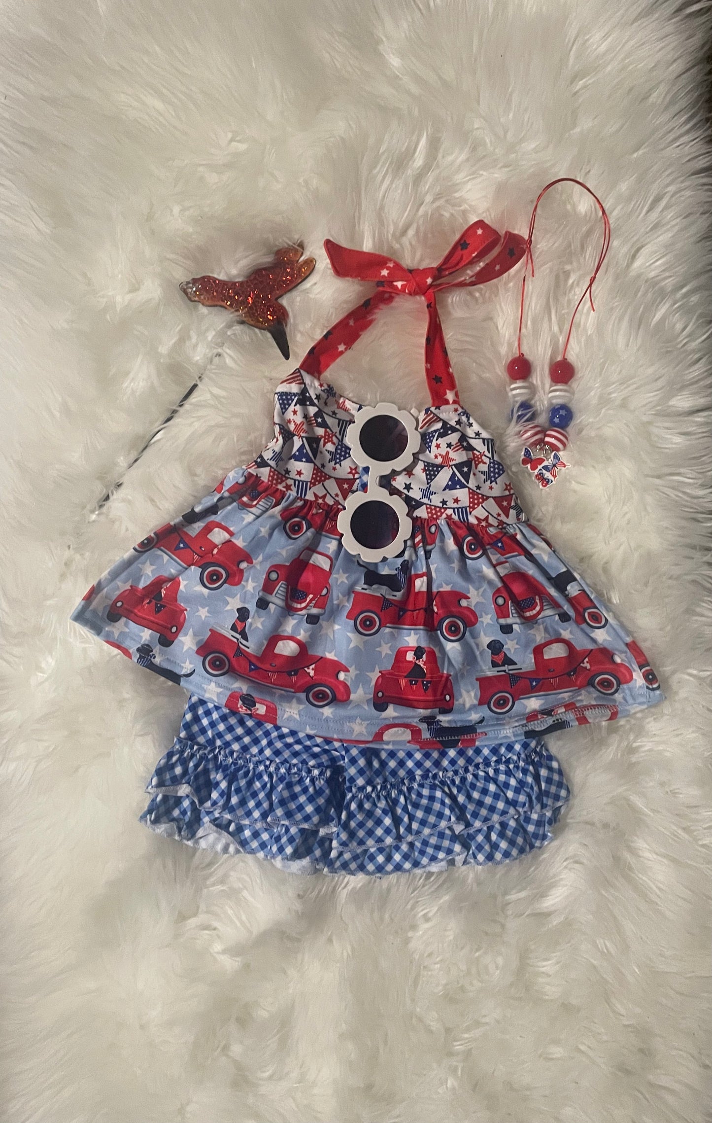 4th July truck top and short