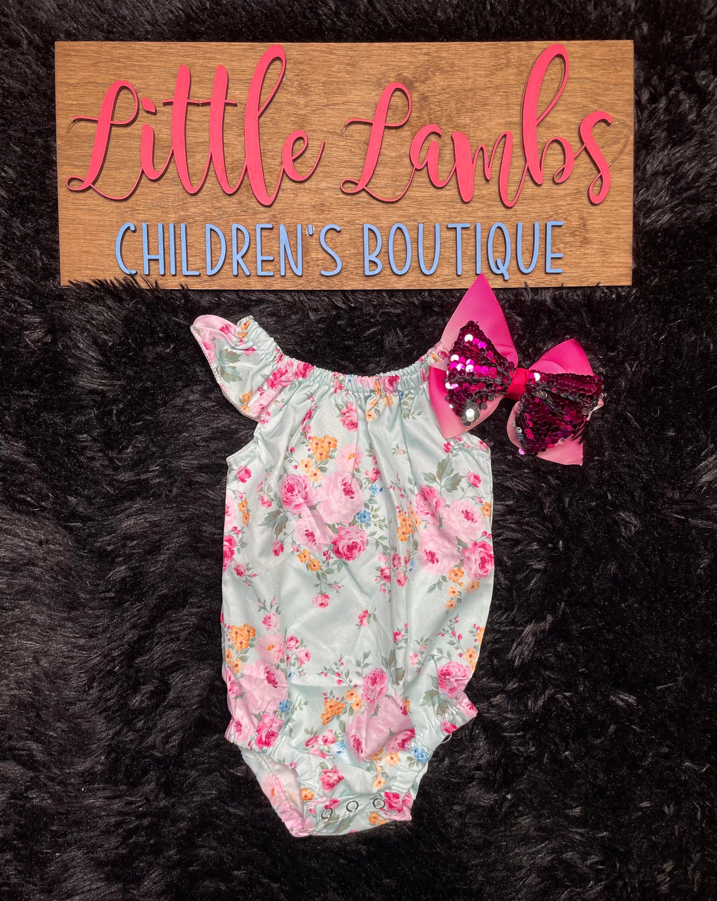 Mint Floral Onsie
