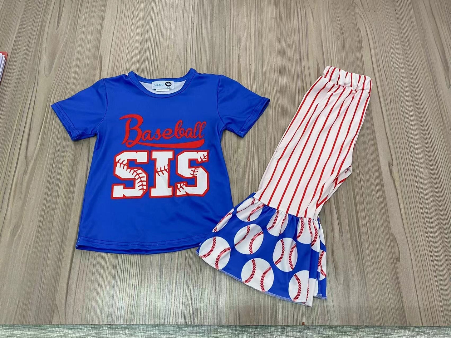 LL custom baseball sis
