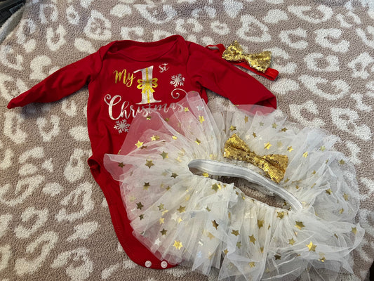 White Skirt My First Christmas