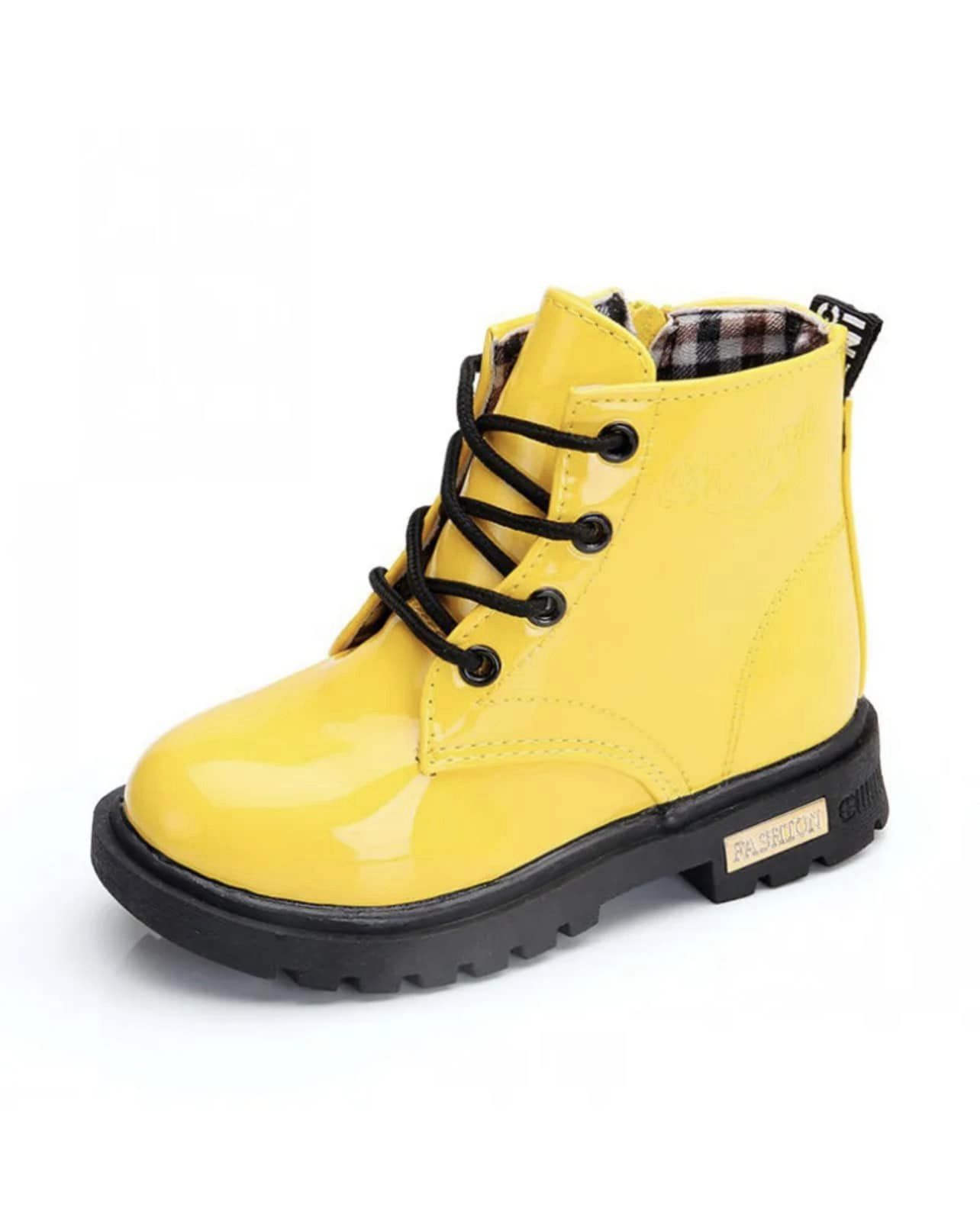 Yellow Combat Boot Size 1