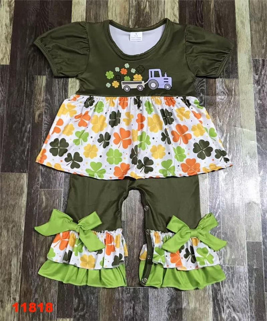 Lucky Clover Tractor Ruffle Set *PREORDER*