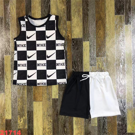 Black/White Nike Shorts Set *PREORDER*