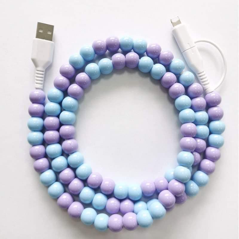 Blue Purple Phone cord