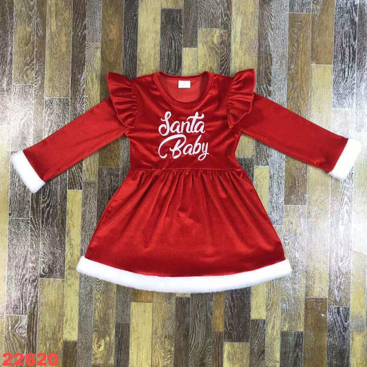 Santa Baby Velvet Dress *PREORER*