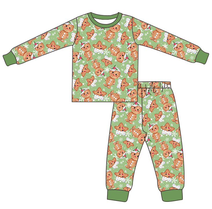LL Rep Custom Christmas 2024 Unisex Gingerbread PJ Kids