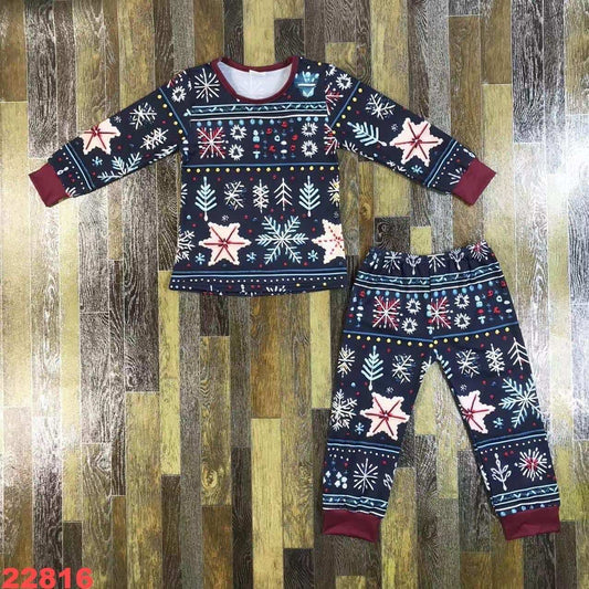 Navy Snowflake PJ's Set *PREORER*