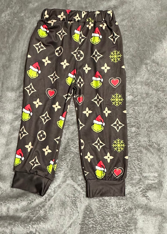 LL custom- green one boujee  joggers
